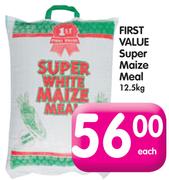 First Value Super Maize Meal-12.5kg