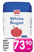 First Valuee White Sugar-10kg
