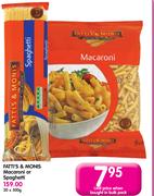 Fatti's & Monis Macaroni Or Spaghetti-20x500g