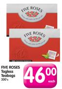 Five Roses Tagless Teabags-200's Each