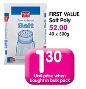 First Value Salt Poly-40x500g