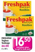 Freshpak Taless Teabags-4x80's