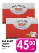 Five Roses Tagless Teabags-200's Each
