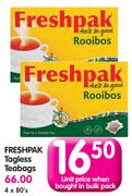 Freshpak Tagless Teabags-4x80's