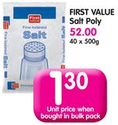 First Value Salt Poly-40x500g