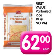 First Value Parboiled Rice-10kg
