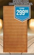 Interior Door Masonite Horizontal