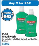 Colgate Plax Mouthwash-2x500Ml