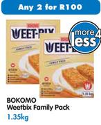 Bokomo Weetbix Family Pack-2x1.35Kg