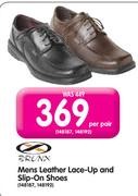 Brunx Mens Leather Lace-Up And Slip-On Shoes-Per Pair