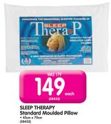 Sleep Therapy Standard Moulded Pillow 45x70Cm