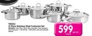 Tissoli 12 Piece Stainless Steel Cookware Set-Per Set