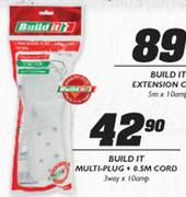 Build It Multi-Plug+0.5M Cord 3 WayX10amp