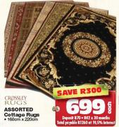 Crossley Rugs Assorted Cottage Rugs 160x220Cm-Each