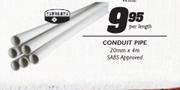 Conduit Pipe-20mmx4m Per Length