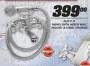 Build It Nandi Bath Mixer Wall Mount & Hand Shower