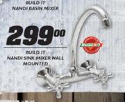 Build It Nandi Sink Mixer Wall Mounted
