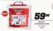  Build It 10amp Extension Cord White-5m