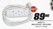  Build It Multiplug + 3m Cord 