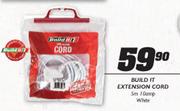 Build It 10amp Extension Cord White-5m