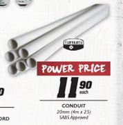 Conduit 20mm (4m x 25)-Each