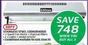 Defy Stainless Steel Cookerhood DCH291