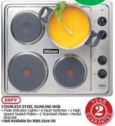 Defy Stainless Steel Slimline Hob DHD358