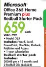 Micosoft Office 365 Home Premium Plus Redbull Starter Pack 365