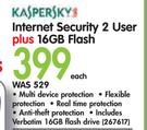 Kaspersky Internet Security 2 User Plus 16GB Flash