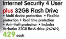 Kaspersky Internet Security 4 User Plus 32GB Flash Drive
