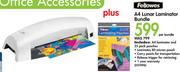 Fellowes A4 Lunar Laminator Bundle-Per Bundle