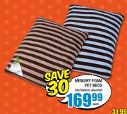 Memory Foam Pet Beds Assorted-85x70x8cm 