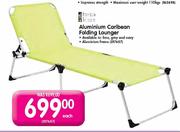 Terrace Leisure Aluminium Caribean Folding Lounger