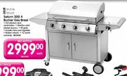 Terrace Leisure Saturn 300 4 Burner Gas Braai