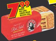 Bakers Red Label Lemon Cream Biscuits-200gm