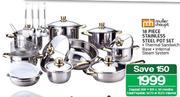 Muller & Haupt 18 Piece Stainless Steel Pot Set