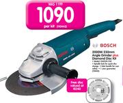 Bosch 2000W 230mm Angle Grinder+ Diamond Disc Kit GW520-230-Per Kit