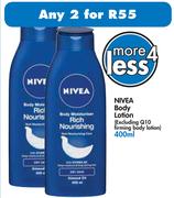 Nivea Body Lotion(Excluding Q10 Firming Body Lotion)-2x400ml