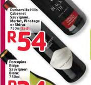 Durbanville Hills Cabernet Sauvignon,Merlot,Pinotage Or Shiraz-750ml