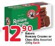Bakers Romany Creams/Choc-Kits Assorted -200g 
