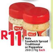 Nola Sandwich Spread Traditional/Peppadew-260/270g Each