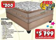 Restonic 152cm African Jewel Queen Base Set