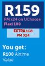 Samsung Galaxy Pocket Neo 1GB-On U Choose Flexi 100