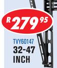  Slim Tilt Mount Brackets With Magnetic Spirit Level 32-47 Inch TVY60147