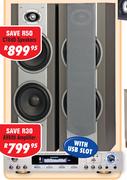 Dixon 2x8 Inch Hi-Fi Tower Speakers (Pair) CT88D