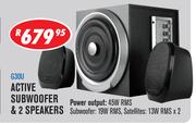 Dixon Active Subwoofer & 2 Speakers G30U
