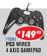 PS3 Wired 4 Axis Gamepad FTQ5A2