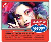 Dixon 50 Inch/127cm Full HD LED TV STY1950
