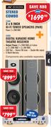 Dixon 2x8 Inch Hi-Fi Tower Speakers + Digital Karaoke Home Theatre Receiver Stereo Combo