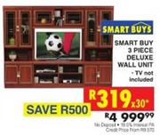 Smart Buy 3 Piece Deluxe Wall Unit